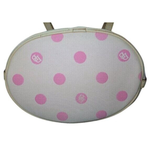 Dooney & Bourke Small Pink Canvas Polka Dot Shoulder crossbody Bag Vintage Y2K - Picture 5 of 15